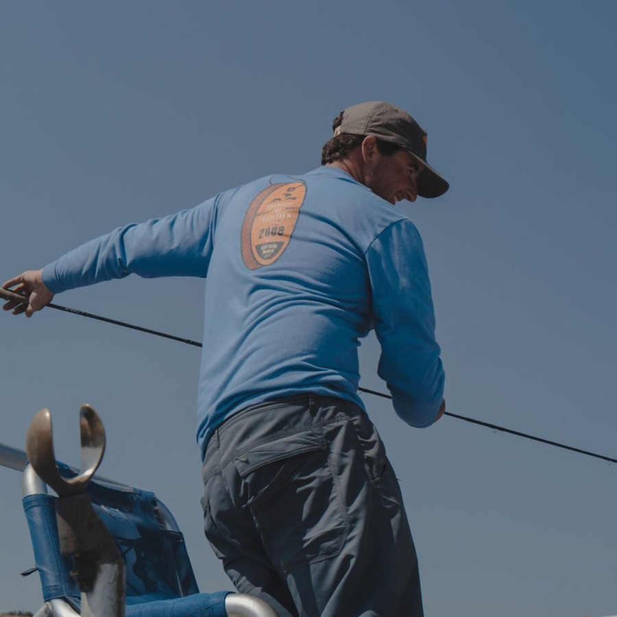 Men'S Southern Marsh Performance Long Sleeve Tees | Fieldtec Comfort Tee - Float On - Long Sleeve