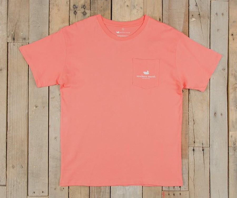 Women'S Southern Marsh Original Tees | Blue Marlin Fishing Tee | Short Sleeve Azalea