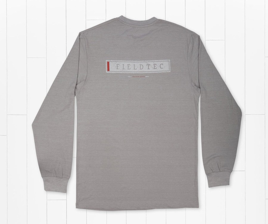 Men'S Southern Marsh Performance Long Sleeve Tees | Fieldtec Heathered Performance Tee | Lines | Long Sleeve