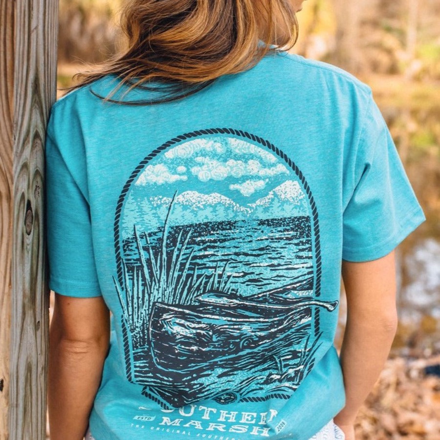 Women'S Southern Marsh Original Tees | Relax & Explore Tee - Canoe