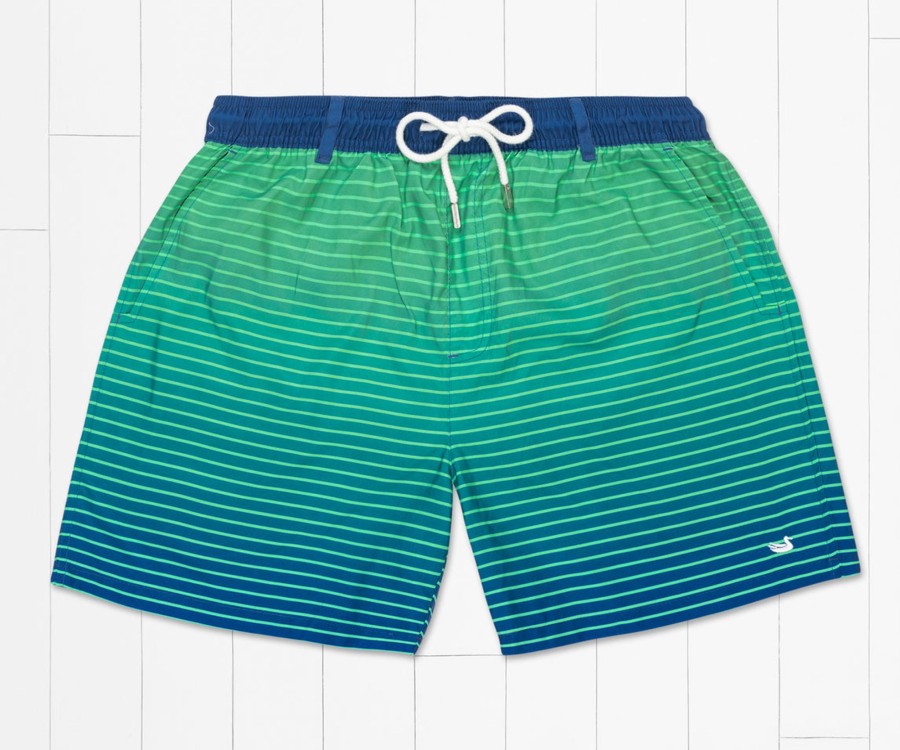 Men'S Southern Marsh Swim Trunks | Harbor Trunk | Faded Lines