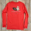 Men'S Southern Marsh Original Ls Tees | Authentic Heritage Tee | Georgia | Long Sleeve Red