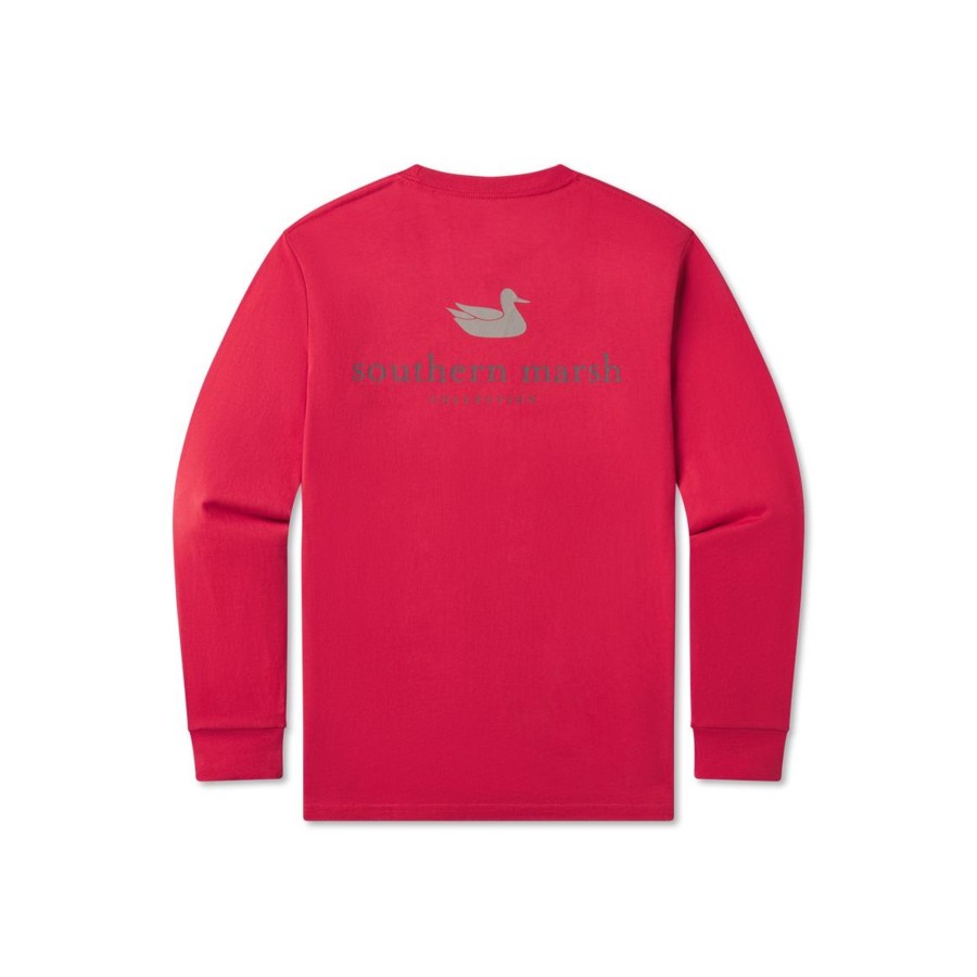 Women'S Southern Marsh Original Long Sleeve Tees | Authentic Vibrant Tee | Long Sleeve