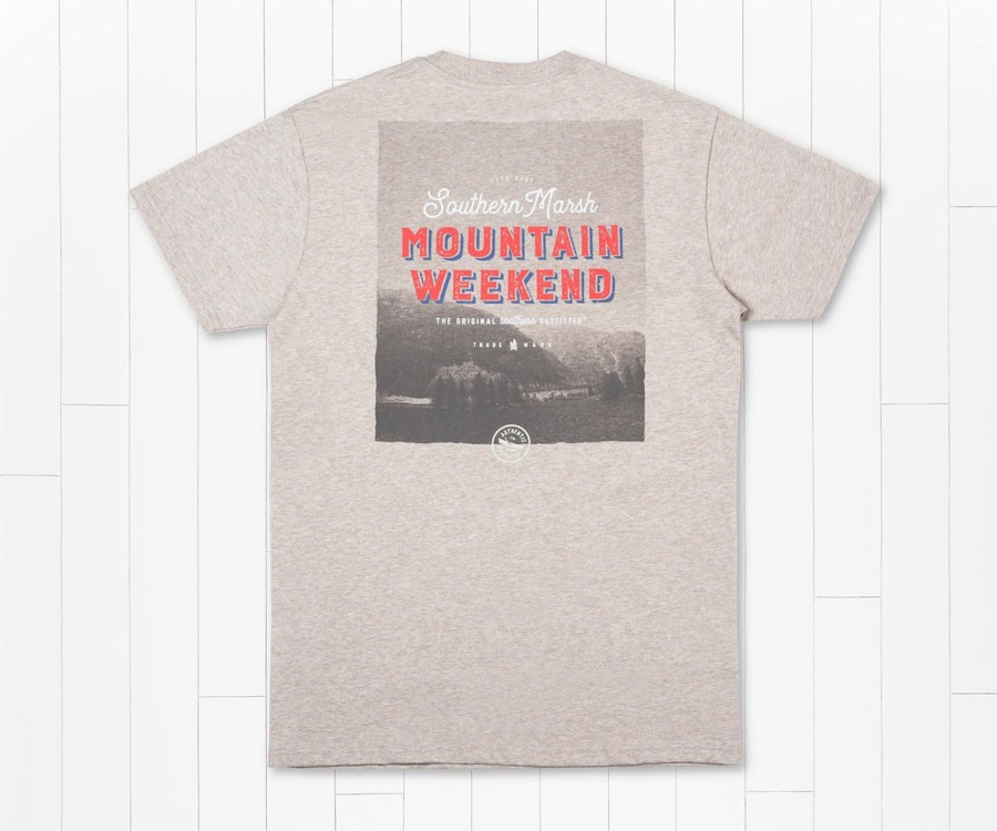 Women'S Southern Marsh Original Tees | Endless Weekend Tee Washed Burnt Taupe