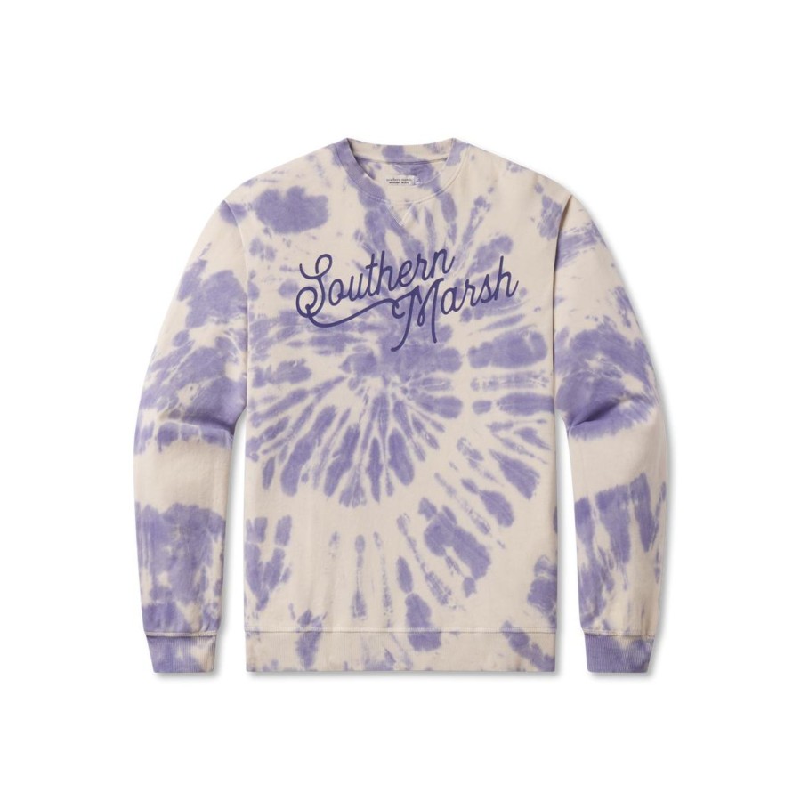 Women'S Southern Marsh Pullovers And Sweaters | Seawash Sweatshirt | Tie-Dye Spiral