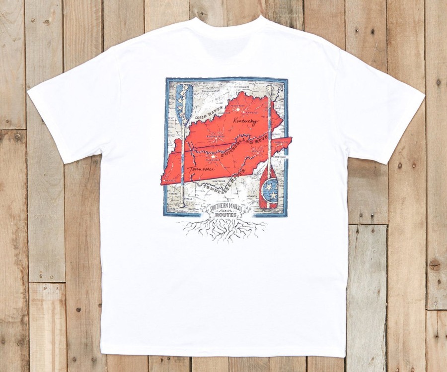 Men'S Southern Marsh Original Ss Tees | River Route Collection Tee - Tennessee & Kentucky