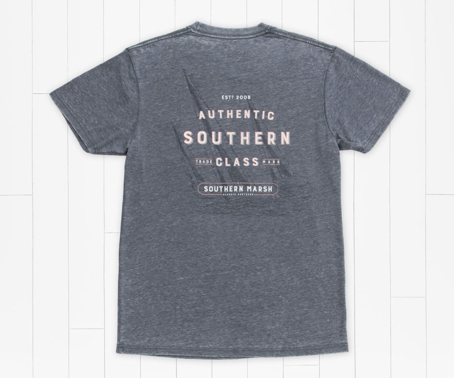 Men'S Southern Marsh Seawash Tees | Seawash Branding Tee | Sailboat