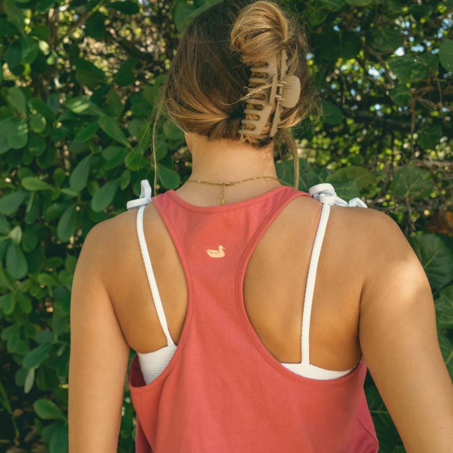 Women'S Southern Marsh Women'S Fit Tops | Maui Racerback Tank - Palm