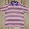 Men'S Southern Marsh Polos | Bermuda Performance Polo | Warwick Purple And Orange Stripe