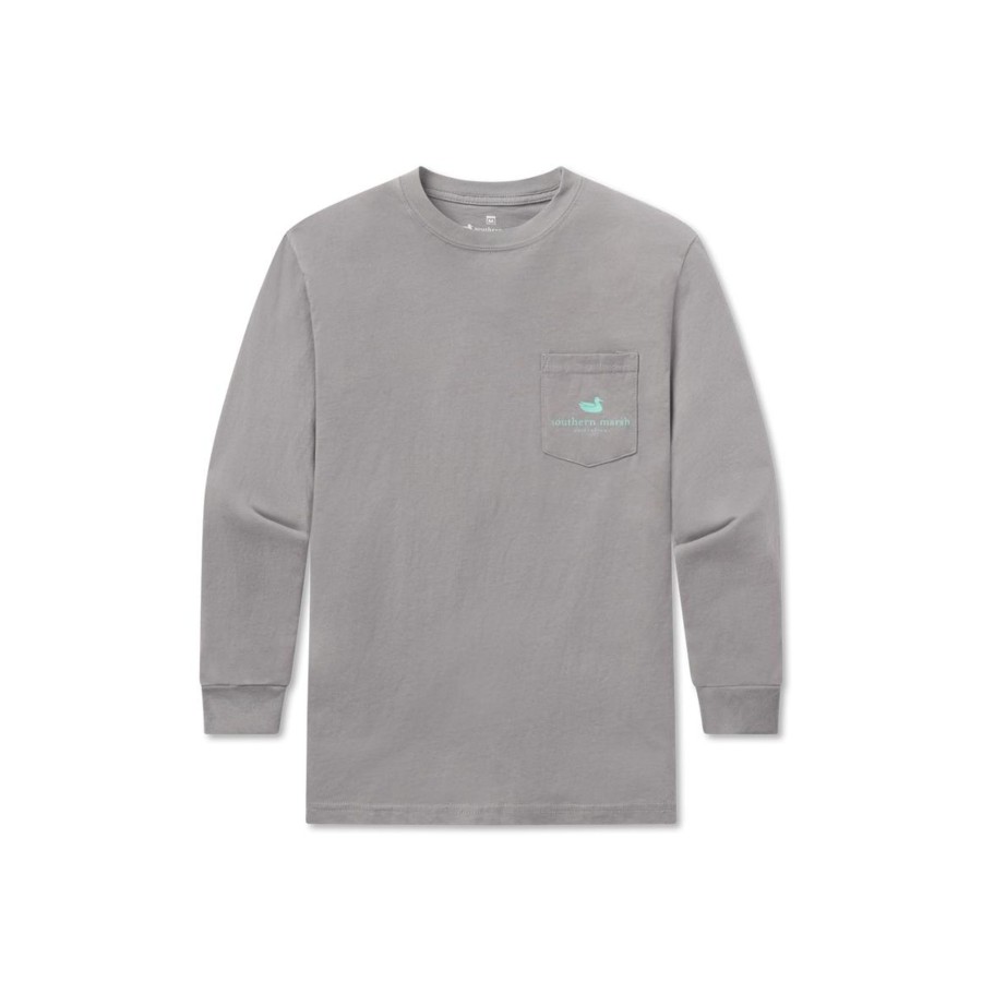 Youth Southern Marsh Original Long Sleeve Tees | Youth Tile Fish Tee | Long Sleeve