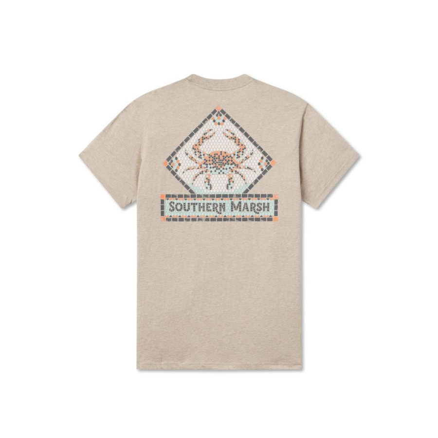 Men'S Southern Marsh Original Ss Tees | Mosaic Crab Tee