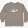 Youth Southern Marsh Performance Long Sleeve Tees | Youth Ls Fieldtec Heathered - Deep Sea Burnt Taupe