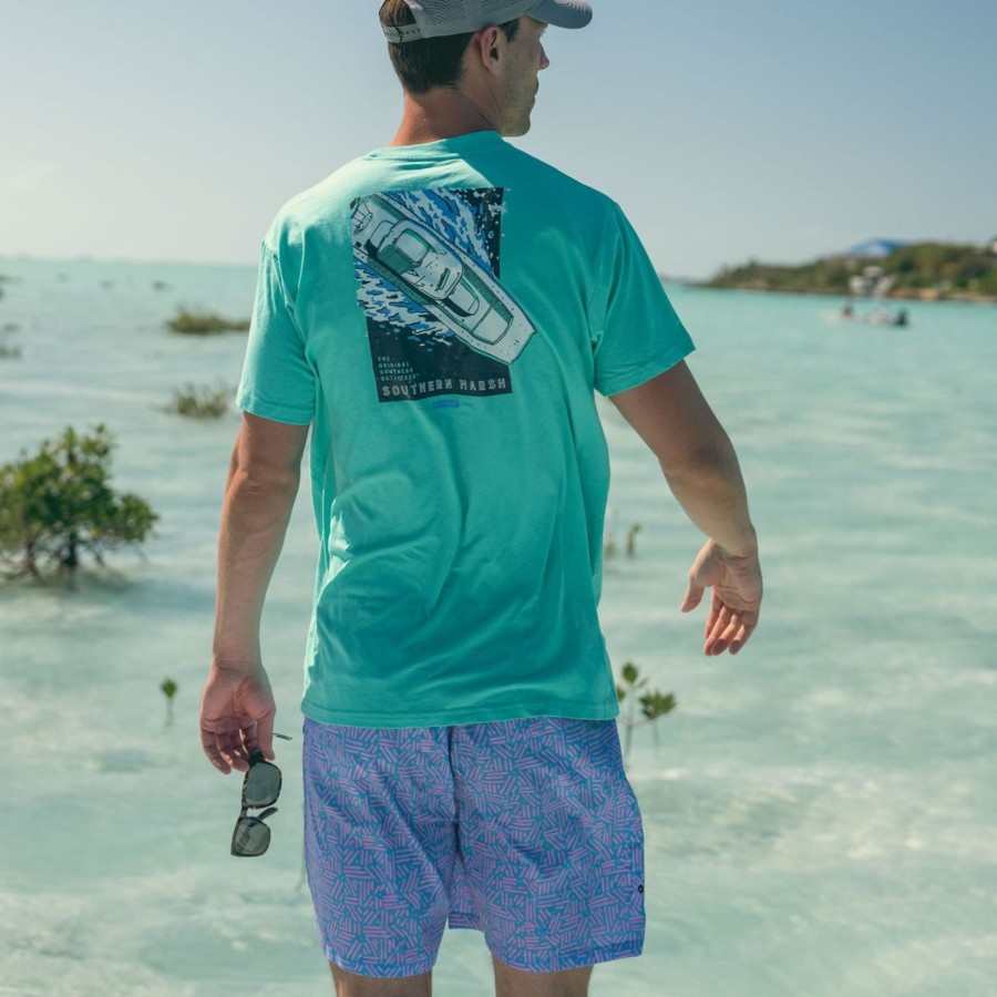 Men'S Southern Marsh Swim Trunks | Dockside Swim Trunk - Dots & Lines