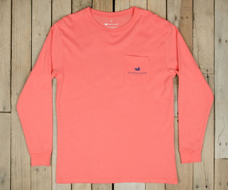 Women'S Southern Marsh Original Long Sleeve Tees | Expedition Series Tee - Rainbow Trout - Long Sleeve