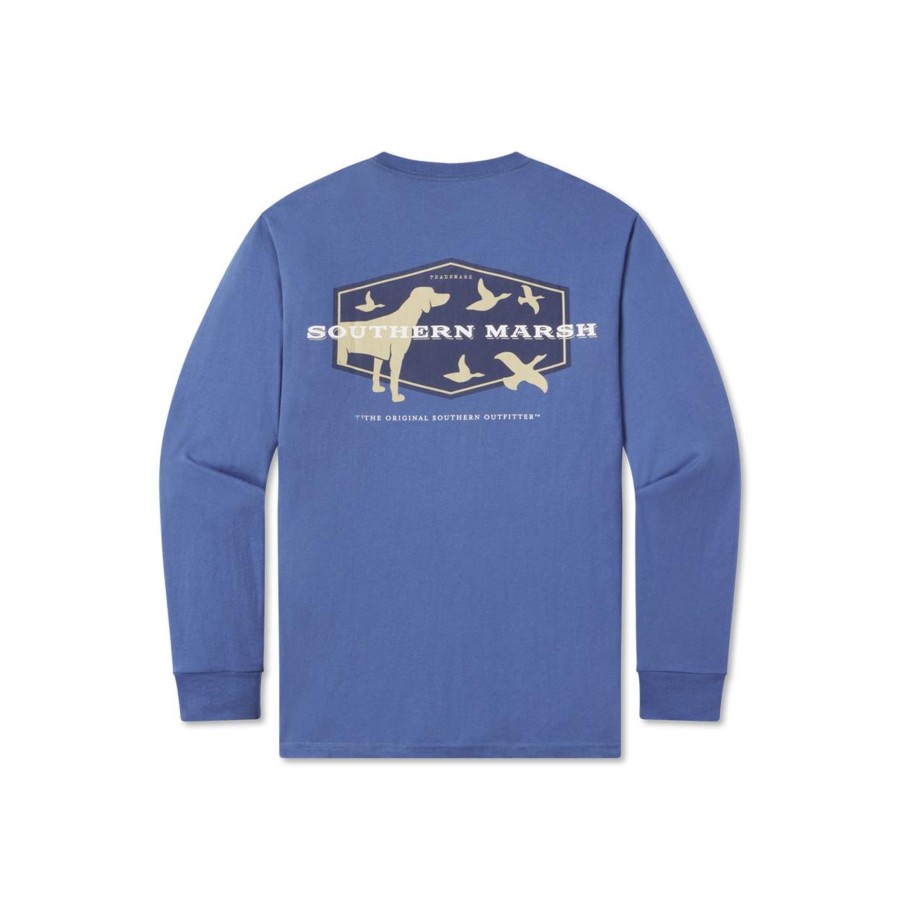 Men'S Southern Marsh Original Ls Tees | Branding Collection Tee - Hunting Dog - Long Sleeve