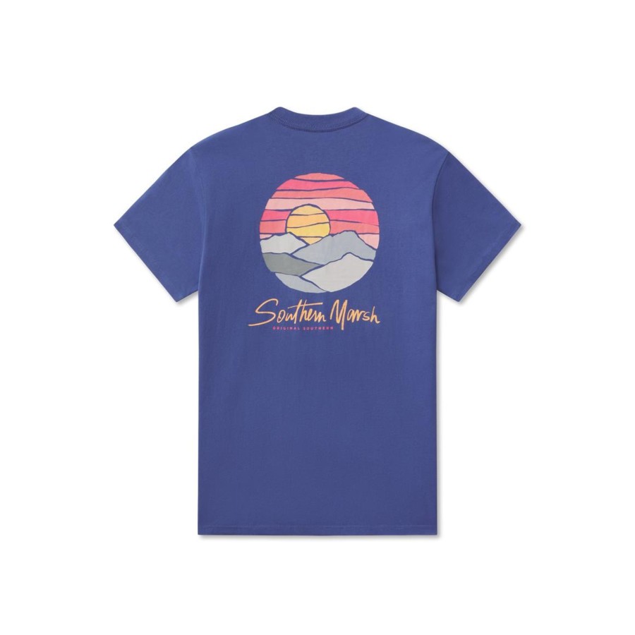 Men'S Southern Marsh Original Ss Tees | Paper Mountains Tee Bluestone