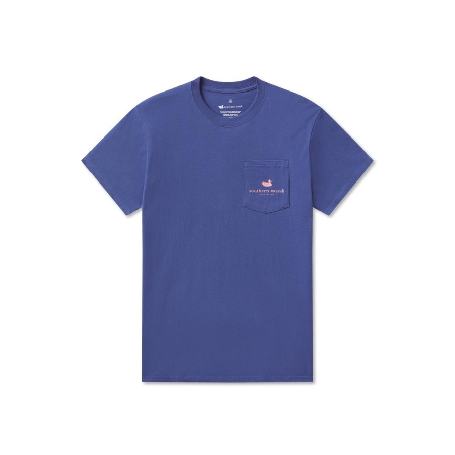 Men'S Southern Marsh Original Ss Tees | Paper Mountains Tee Bluestone