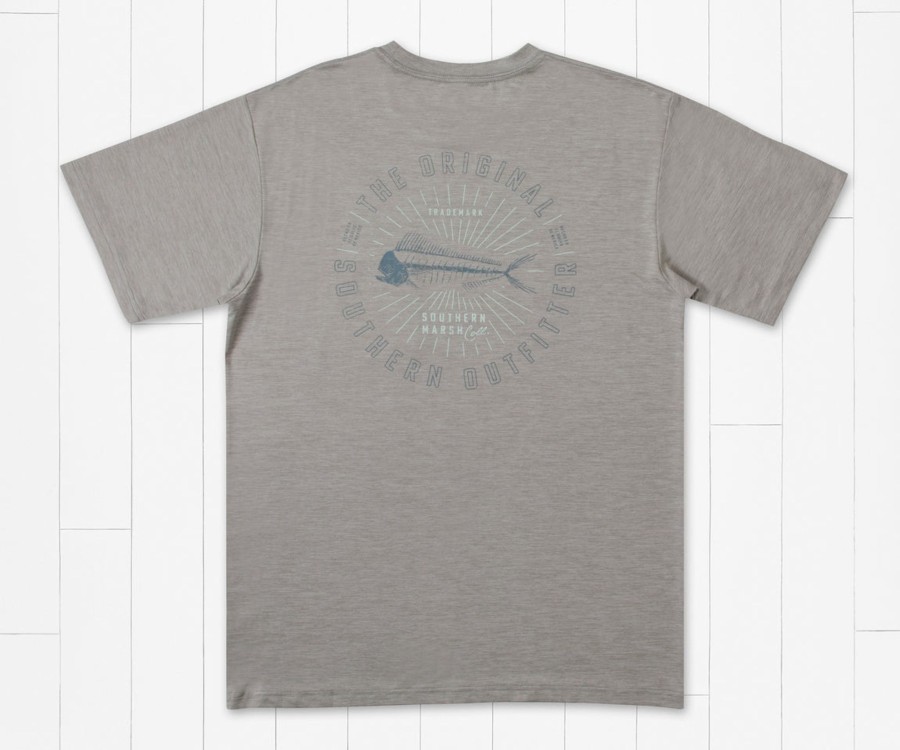 Men'S Southern Marsh Performance Tees | Fieldtec Heathered Tee - Mahi Circle