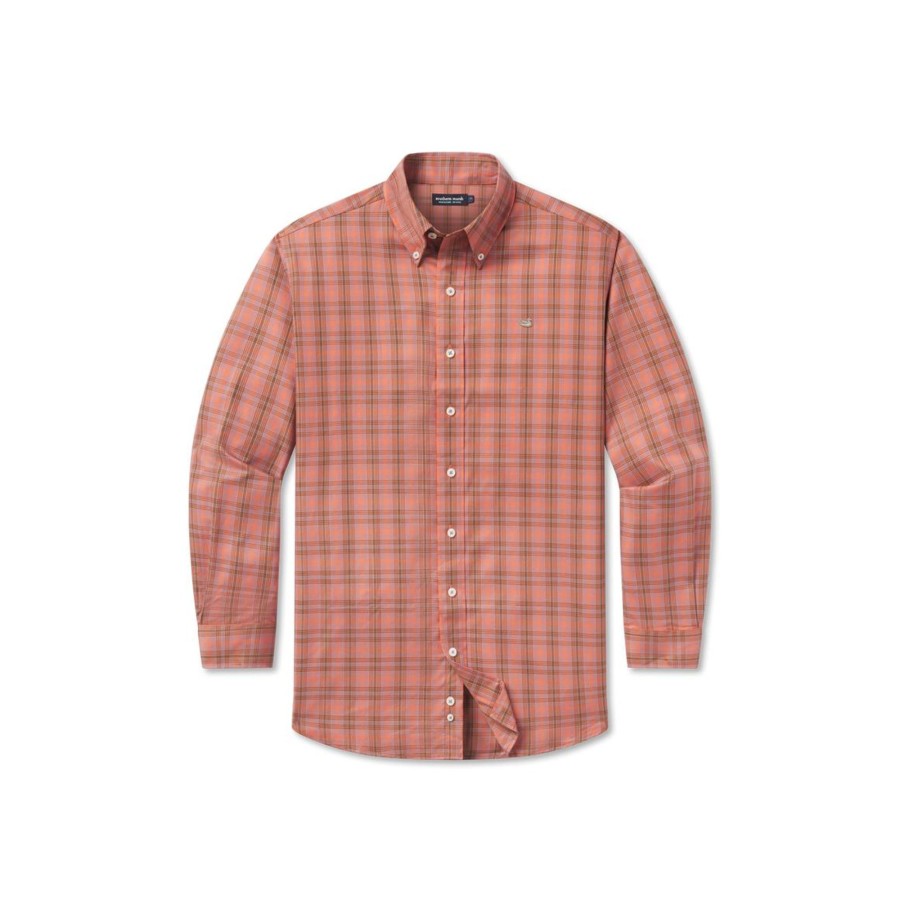 Men'S Southern Marsh Relaxed | Winston Windowpane Dress Shirt