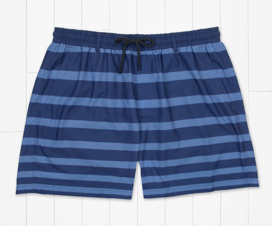 Men'S Southern Marsh Swim Trunks | Harbor Swim Trunk - Stripe Fade