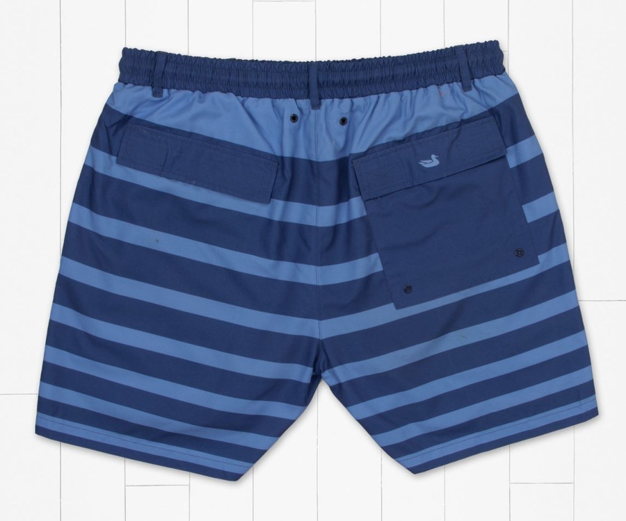 Men'S Southern Marsh Swim Trunks | Harbor Swim Trunk - Stripe Fade