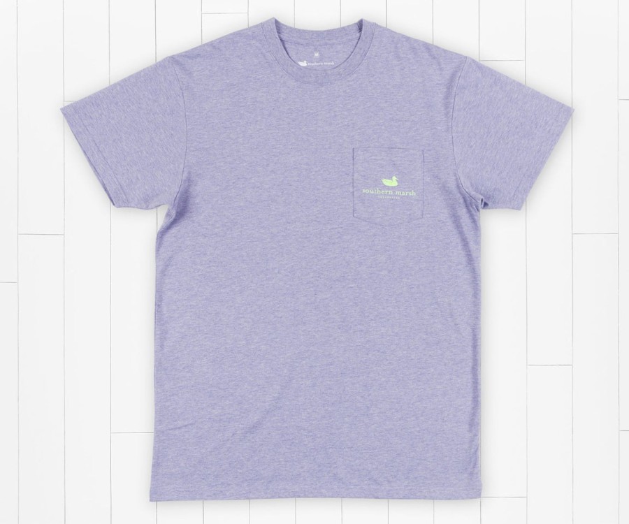 Men'S Southern Marsh Original Ss Tees | Genuine Tee | Offshore Washed Berry