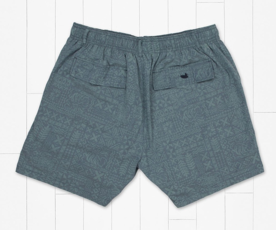 Men'S Southern Marsh Swim Trunks | Malibu Stretch Seawash Lined Trunk - Mahalo