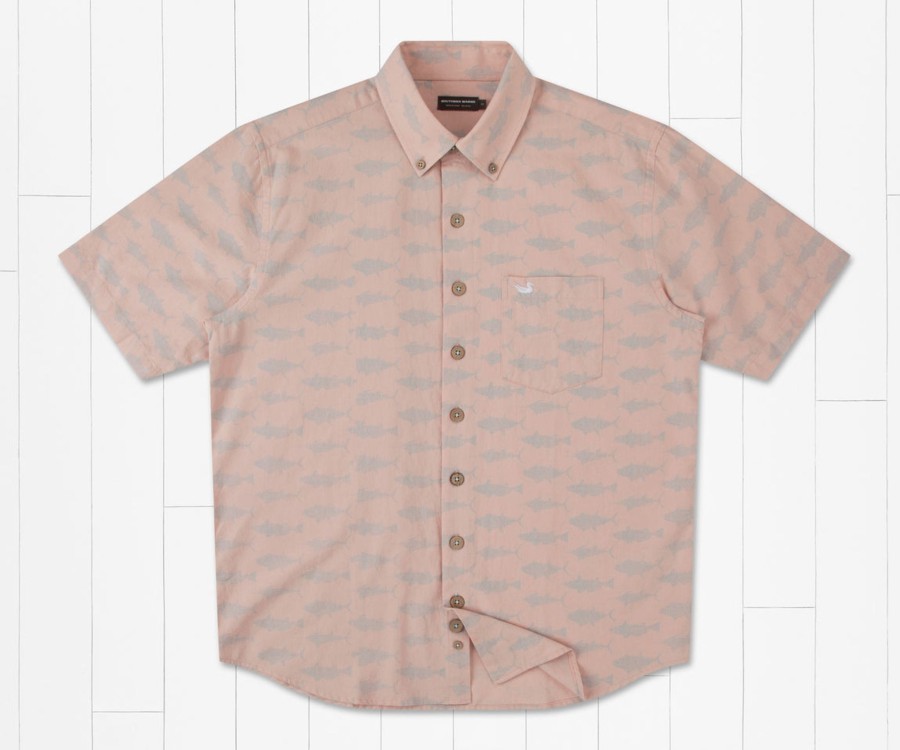 Men'S Southern Marsh Short Sleeve | Pescado Linen Shirt