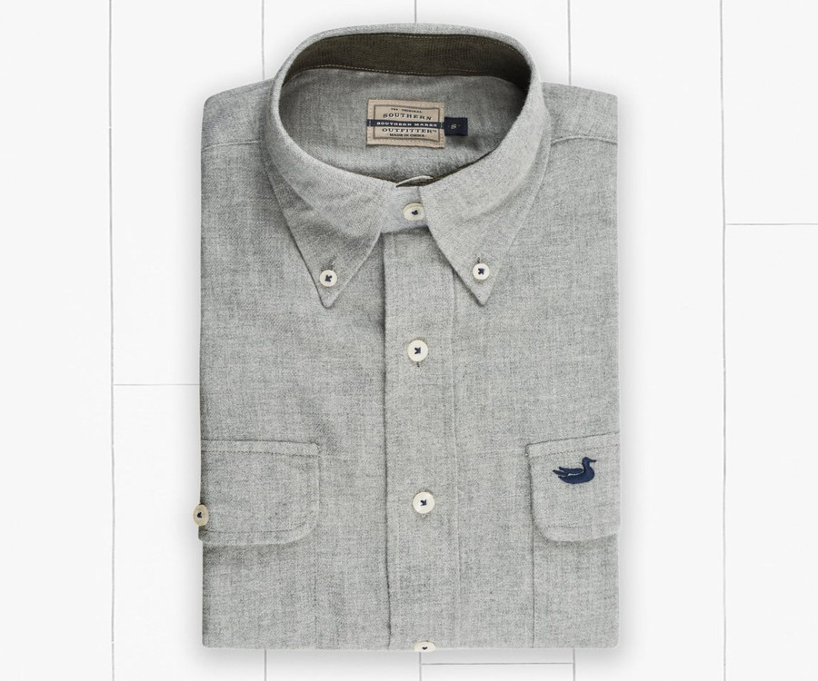 Men'S Southern Marsh Flannel | Hubbard Heathered Flannel