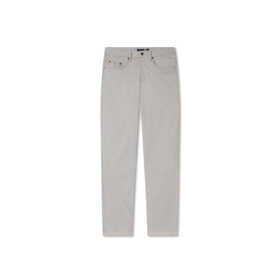 Men'S Southern Marsh Pants | Cahaba Comfort Stretch Twill Pant Light Gray