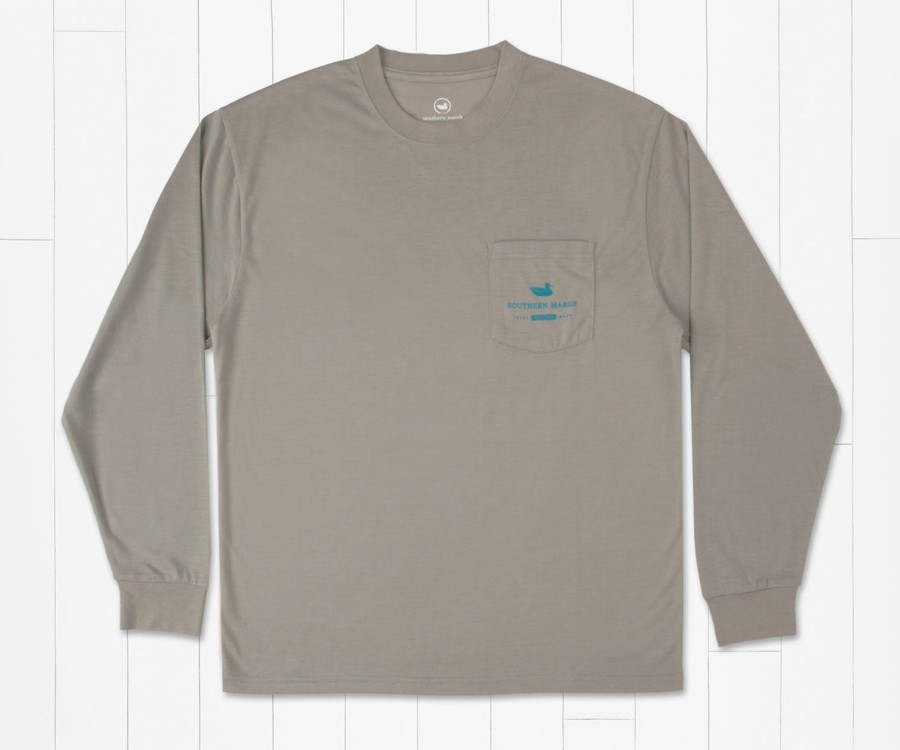 Women'S Southern Marsh Performance Long Sleeve Tees | Fieldtec Comfort Tee - Trout Fade - Long Sleeve