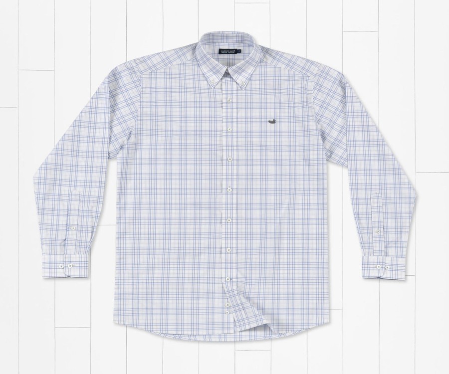 Men'S Southern Marsh Wrinkle-Free | Charlotte Windowpane Dress Shirt