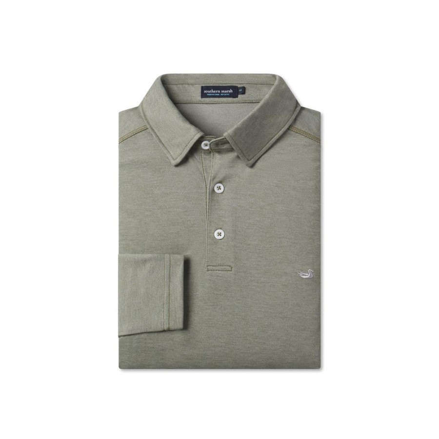 Men'S Southern Marsh Polos | Long Sleeve Jackson Performance Polo