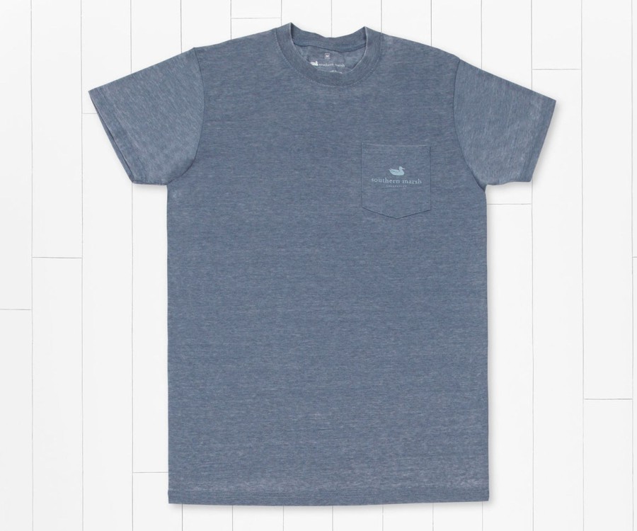 Men'S Southern Marsh Seawash Tees | Seawash Tee | Diamond Stamp Seawash Slate