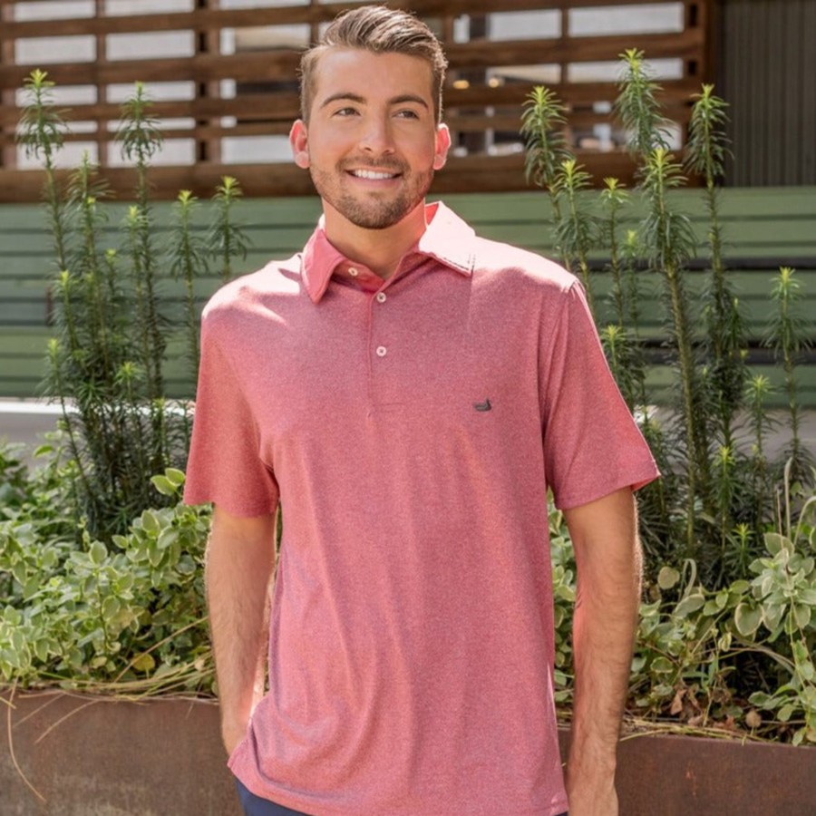 Men'S Southern Marsh Polos | Rutledge Heathered Performance Polo