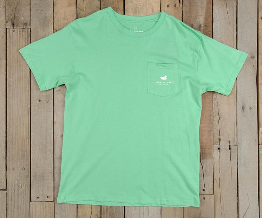 Women'S Southern Marsh Original Tees | Outfitter Collection Tee - Pompano Bimini Green