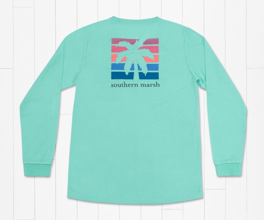 Women'S Southern Marsh Performance Long Sleeve Tees | Fieldtec Comfort Tee | Island Fade