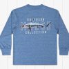 Youth Southern Marsh Performance Long Sleeve Tees | Youth Ls Fieldtec Heathered - Hammerhead Oxford Blue