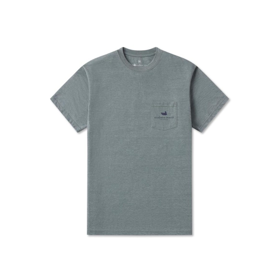 Women'S Southern Marsh Seawash Tees | Seawash Tee - High Altitude Hexagon Burnt Sage