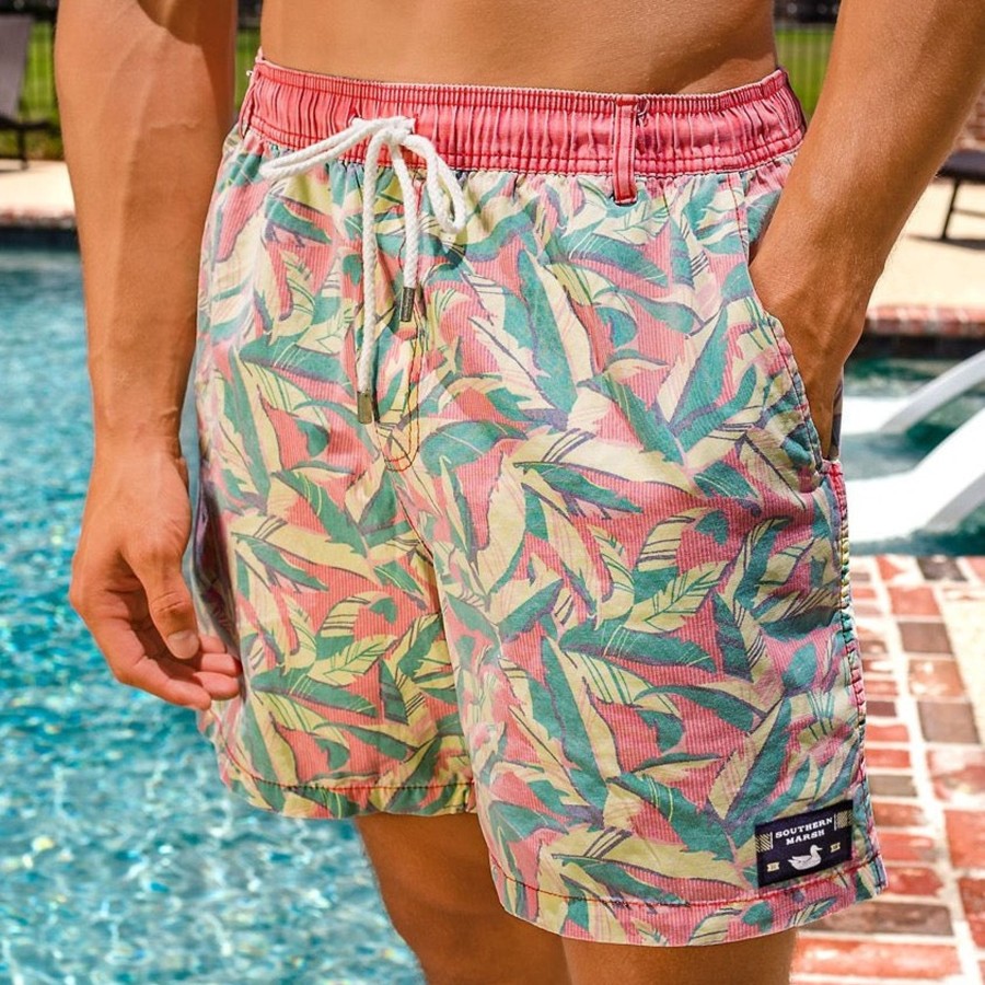 Men'S Southern Marsh Swim Trunks | Seawash Shoals Swim Trunk | Bayside