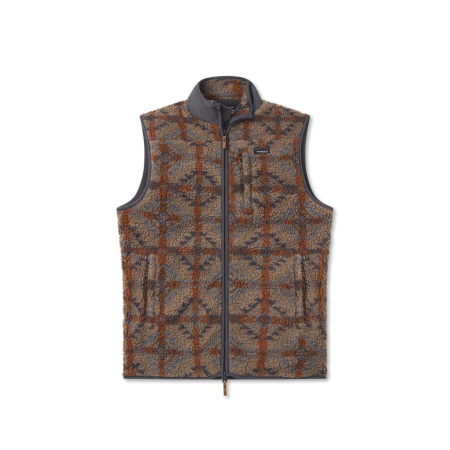 Men'S Southern Marsh Jackets And Vests | Mojave Rustic Fleece Vest Burnt Taupe