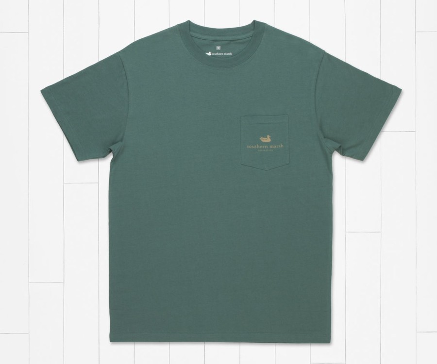 Men'S Southern Marsh Original Ss Tees | Trademark Target Tee Hunter Green