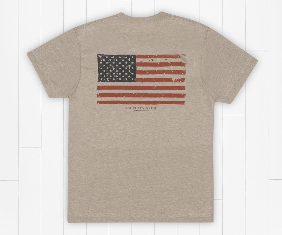 Women'S Southern Marsh Seawash Tees | Seawash Tee | Vintage Flag