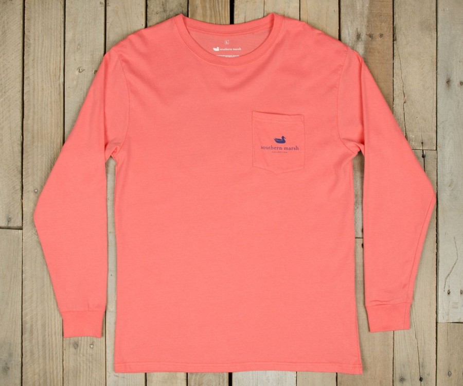 Men'S Southern Marsh Original Ls Tees | Expedition Series Tee - Rainbow Trout - Long Sleeve