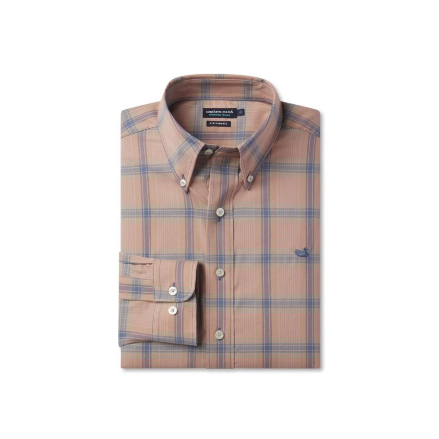 Men'S Southern Marsh Performance | Townsend Lattice Performance Dress Shirt