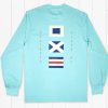 Men'S Southern Marsh Fishing Shirts | Fieldtec Heathered Performance Tee | Flags | Long Sleeve Antigua Blue