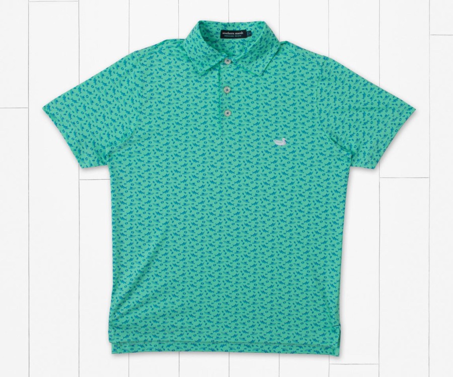 Youth Southern Marsh Polos | Youth Flyline Performance Polo - Offshore