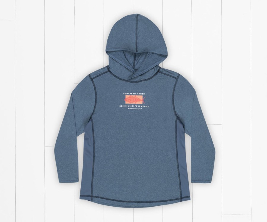 Youth Southern Marsh Pullovers And Sweaters | Youth Fieldtec Featherlight Performance Hoodie | Made In The Gulf