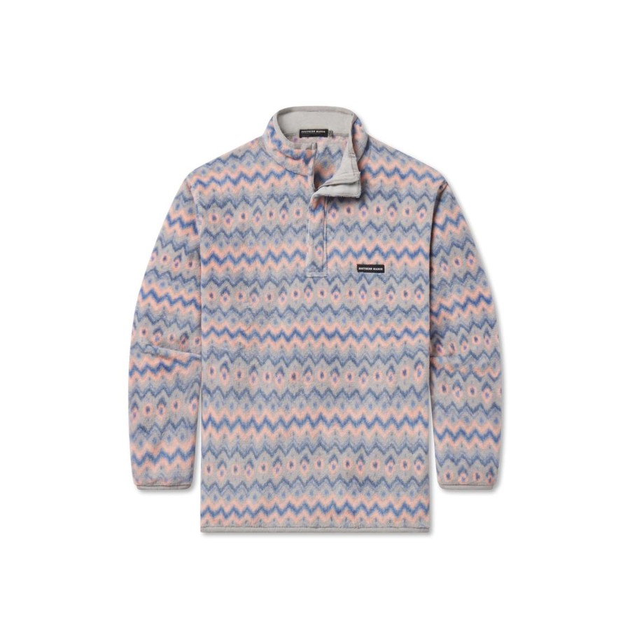 Men'S Southern Marsh Pullovers And Sweaters | Tangier Ikat Fleece Pullover