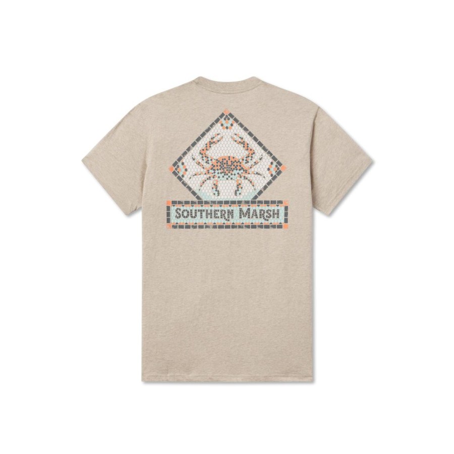 Women'S Southern Marsh Original Tees | Mosaic Crab Tee